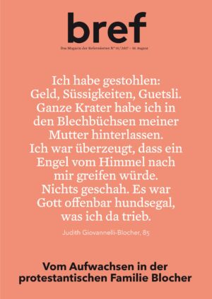 Vom Aufwachsen in der protestantischen Familie Blocher