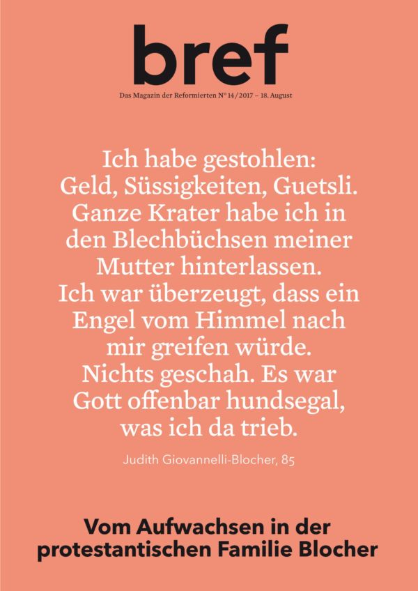 Vom Aufwachsen in der protestantischen Familie Blocher